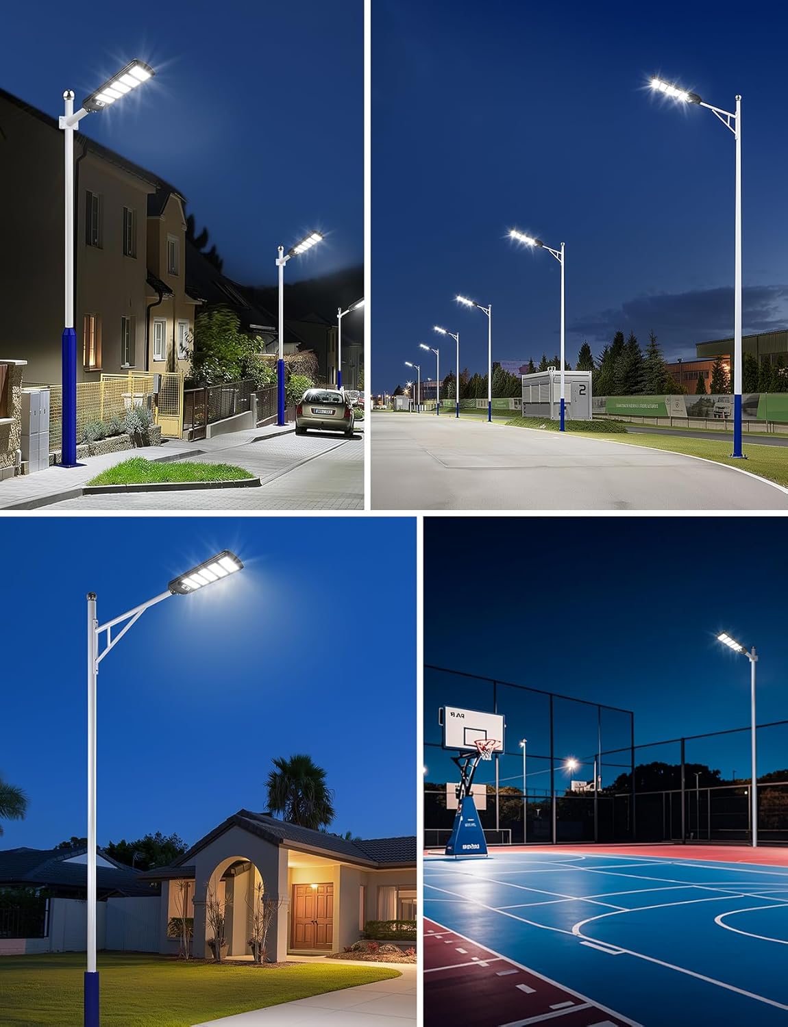 Farola solar LED exterior con sensor de movimiento, mando a distancia, 3000LM luz blanca. Foco solar LED potentes con temporizador, impermeable protección IP65